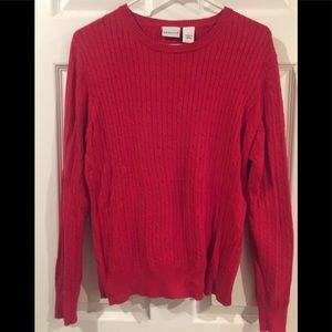 Red Kim Rogers sweater